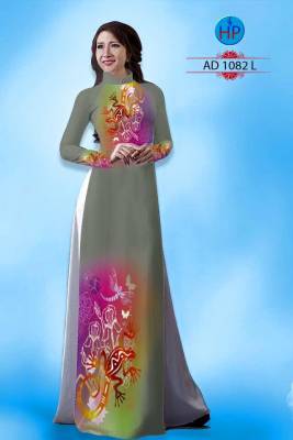 Vải áo dài hoa văn lạ mắt-DT 1743
