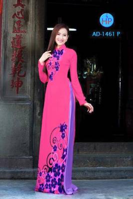 Vải áo dài hoa văn-DT 1745
