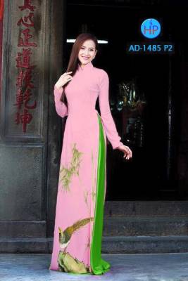 Vải áo dài chim Cúc Cu-DT 1748