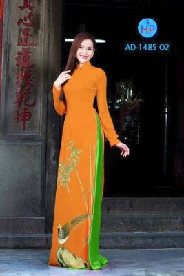 Vải áo dài chim Cúc Cu-DT 1748