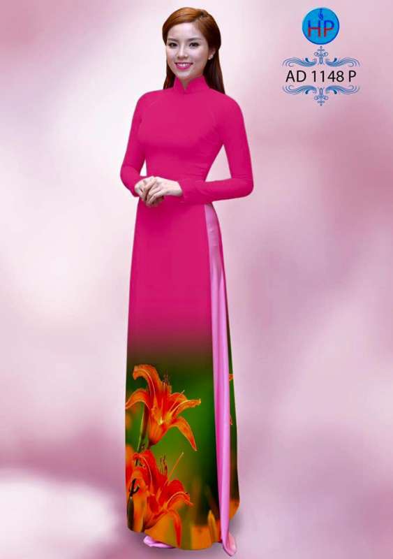 Vải áo dài hoa dưới