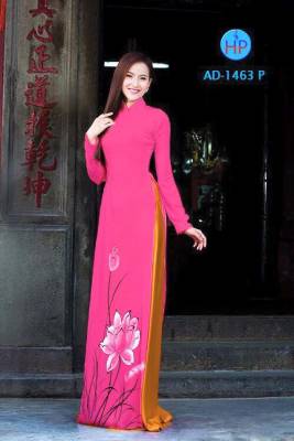 Vải áo dài bông Sen-DT 1755