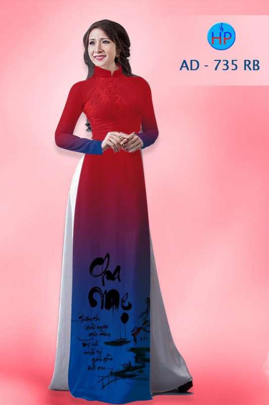 Vải áo dài chữ Thư Pháp