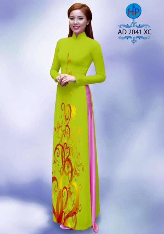 Vải áo dài hoa văn
