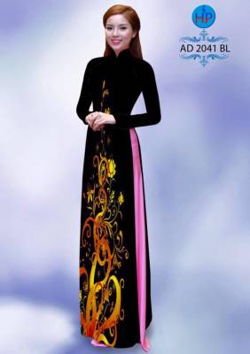 Vải áo dài hoa văn-DT 1763