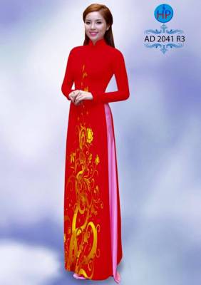 Vải áo dài hoa văn-DT 1763