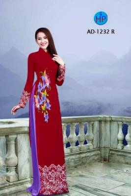 Vải áo dài hoa văn-DT 1798