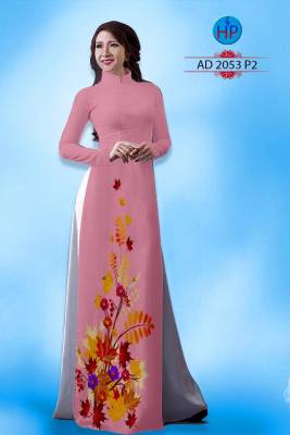 Vải áo dài hoa tà dưới-DT 1800