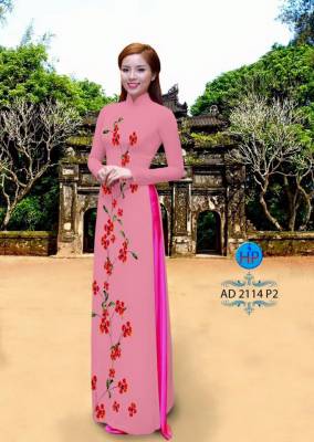 Vải áo dài hoa dọc-DT 1811