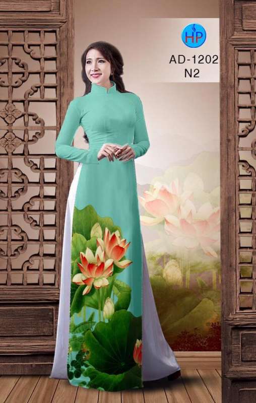 Vải áo dài hoa Sen