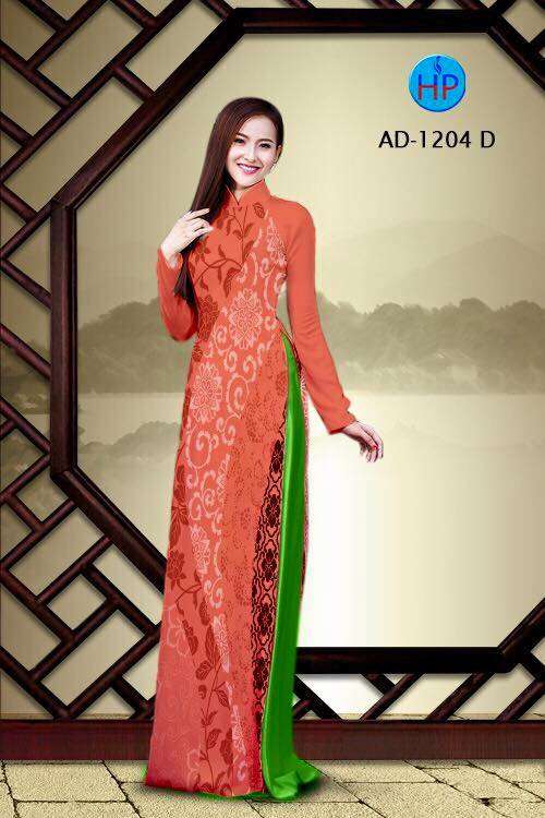 Vải áo dài hoa văn chạy dọc
