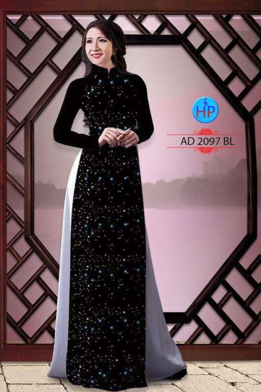 Vải áo dài chấm bi nhỏ
