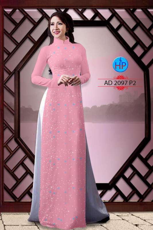 Vải áo dài chấm bi nhỏ
