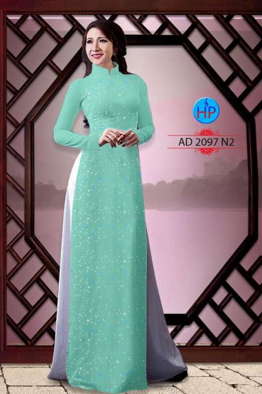 Vải áo dài chấm bi nhỏ