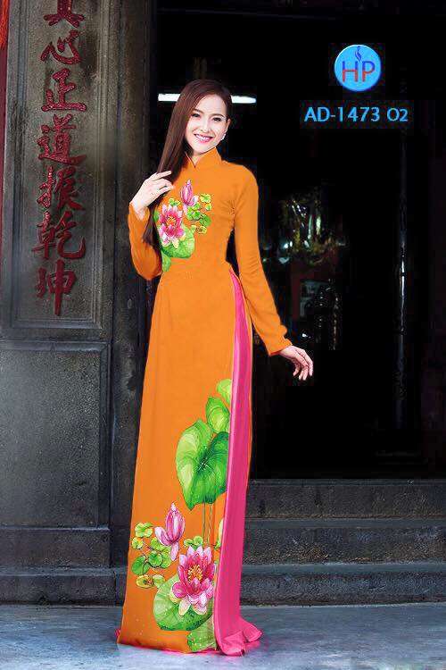 Vải áo dài hoa Sen
