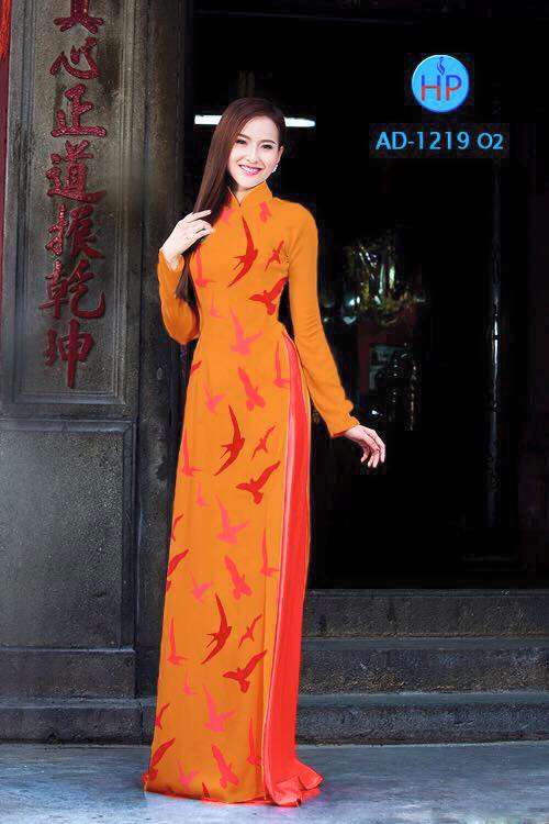 Vải áo dài chim én