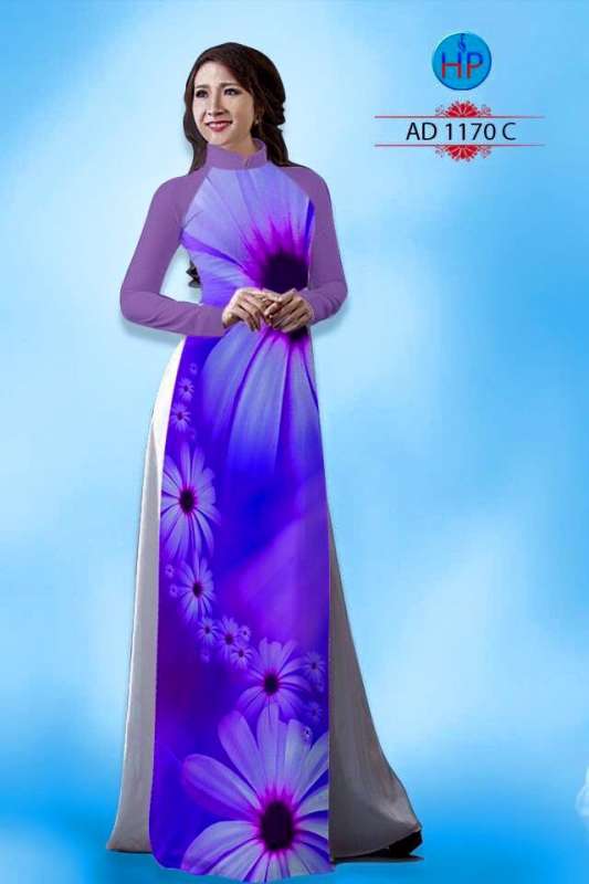 Vải áo dài hoa trên dưới Vải áo dài hoa trên dưới