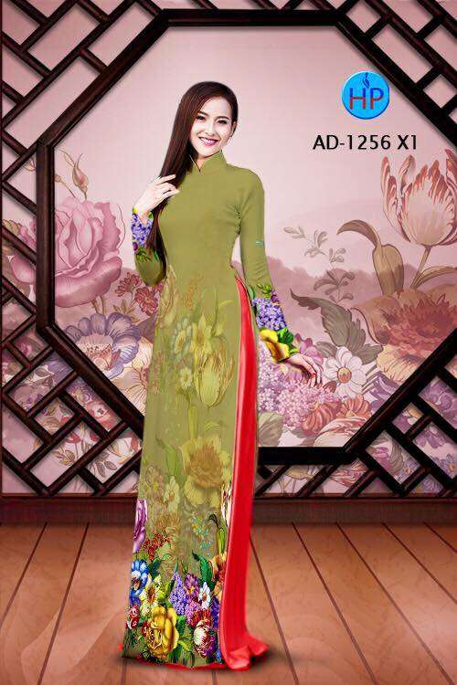 Vải áo dài hoa dưới