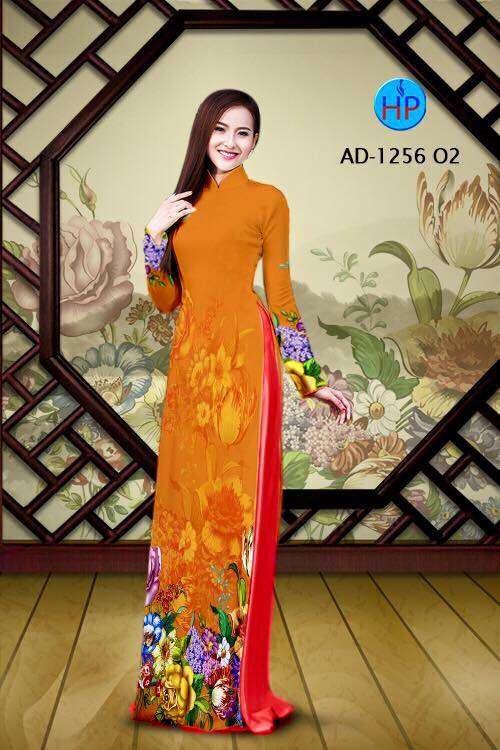 Vải áo dài hoa dưới