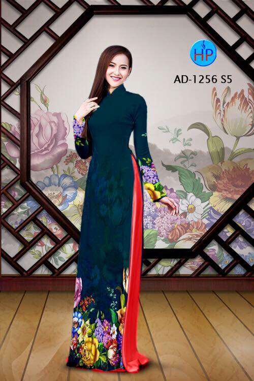 Vải áo dài hoa dưới
