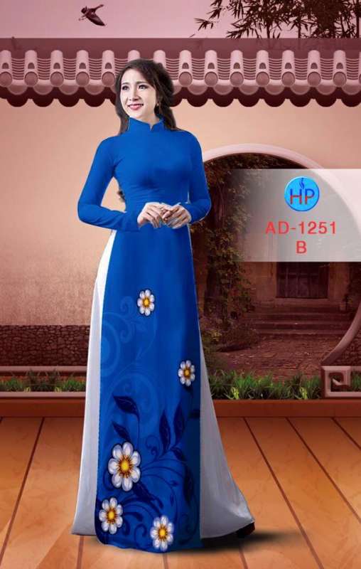 Vải áo dài hoa nhỏ