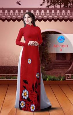 Vải áo dài hoa nhỏ-DT 1854