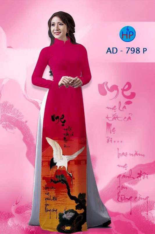 Vải áo dài thư pháp