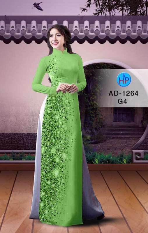 Vải áo dài họa tiết kim tuyến
