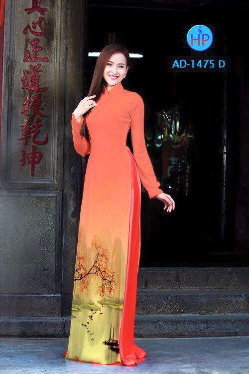 Vải áo dài phong cảnh