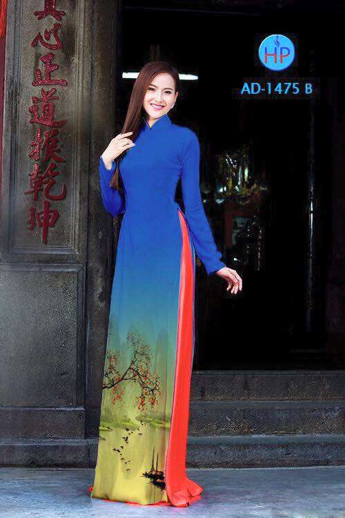 Vải áo dài phong cảnh