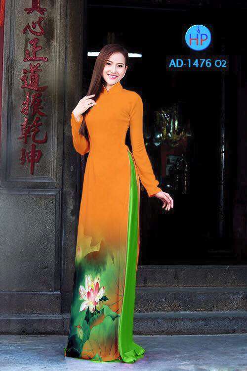 Vải áo dài hoa Sen