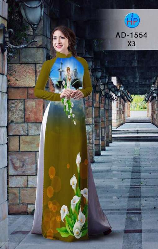 Vải áo dài đức mẹ Maria