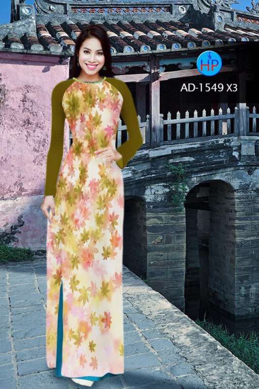 Vải áo dài hoa nhỏ