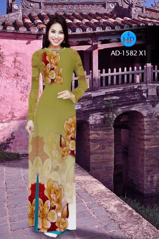 Vải áo dài hoa mờ
