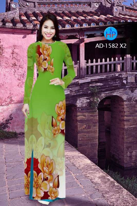 Vải áo dài hoa mờ
