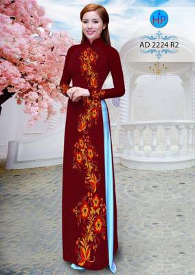 Vải áo dài hoa nhỏ chạy dọc-DT 1974