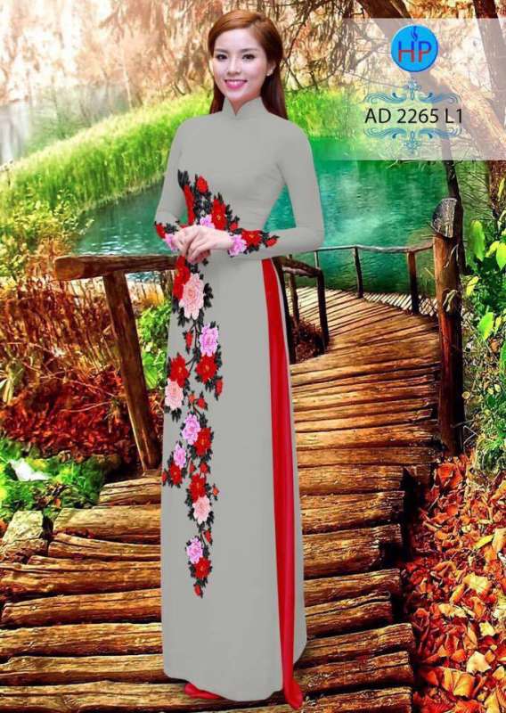 Vải áo dài hoa dây Vải áo dài hoa dây