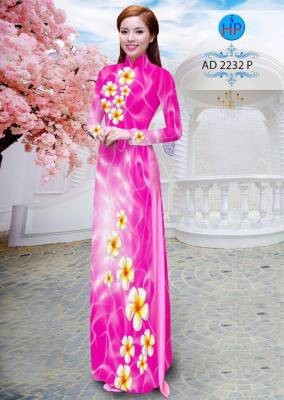 Vải áo dài hoa dọc toàn thân-DT 2007