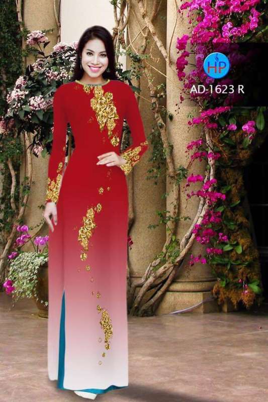 Vải áo dài hoa chữ S