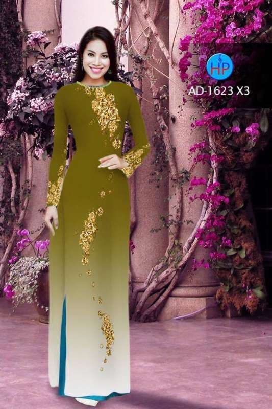 Vải áo dài hoa chữ S