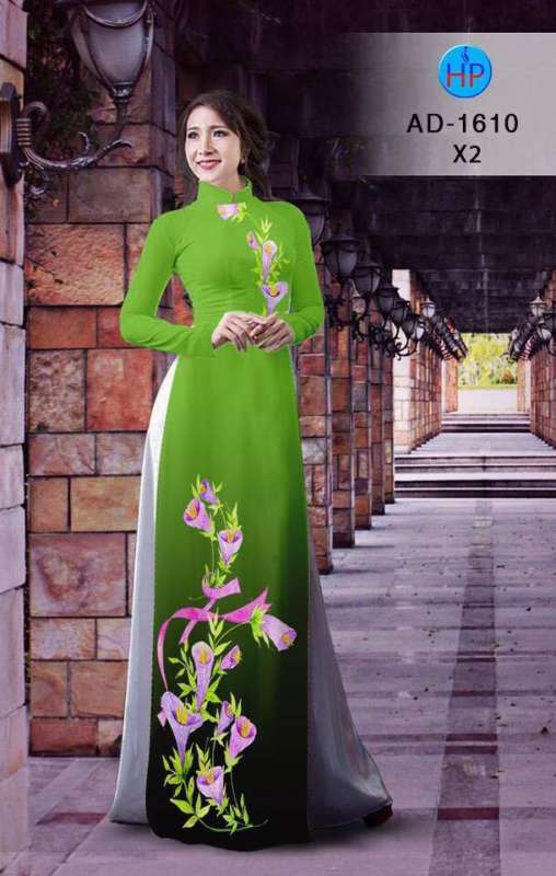 Vải áo dài hoa dây