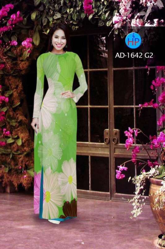 Vải áo dài hoa chìm