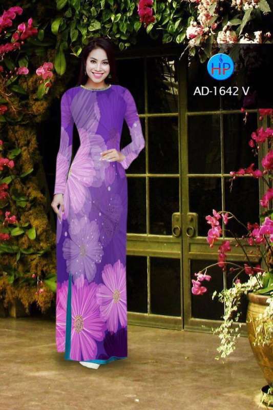 Vải áo dài hoa chìm