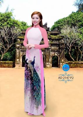 Vải áo dài chim Công-DT 2022