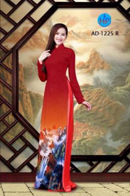 Vải áo dài mây và núi-DT 2051
