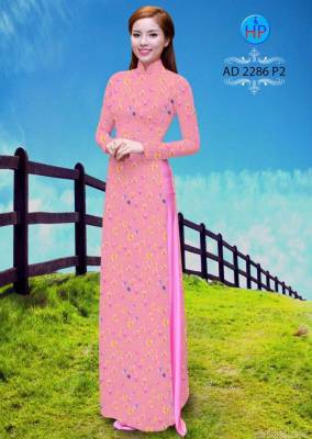 Vải áo dài hoa nhí-DT 2053