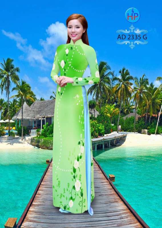 Vải áo dài hoa dây