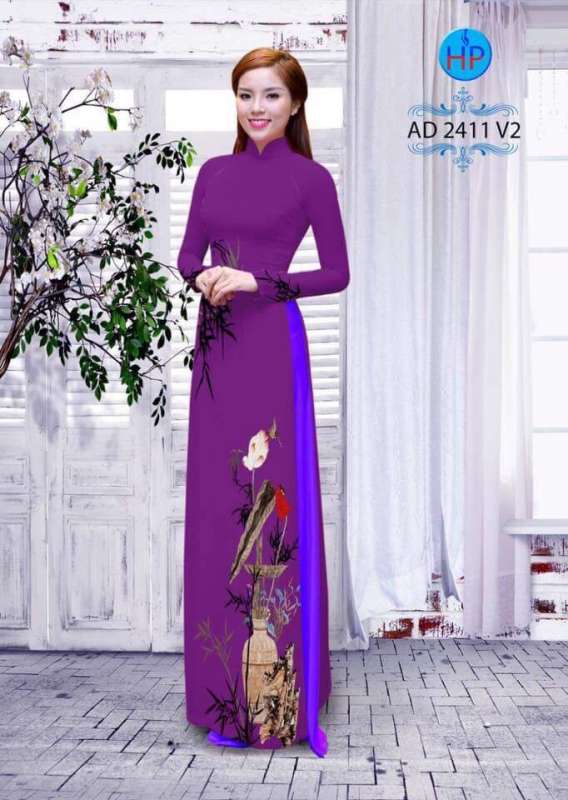 Vải áo dài cành Trúc Vải áo dài cành Trúc