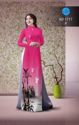 Vải áo dài cành trúc-DT 2138