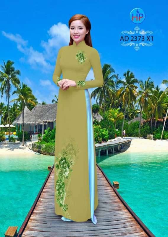 Vải áo dài hoa dây